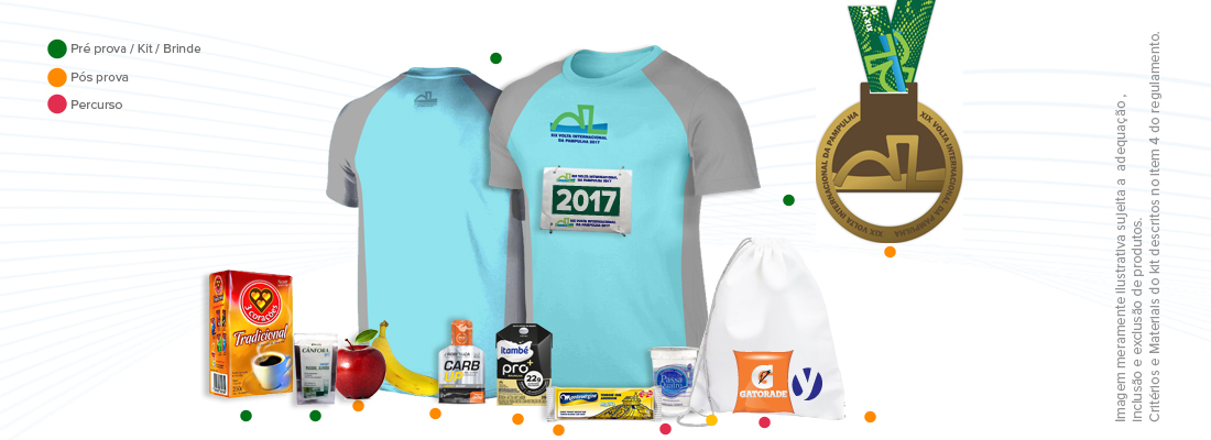 Kit XIX Volta Internacional da Pampulha 2017