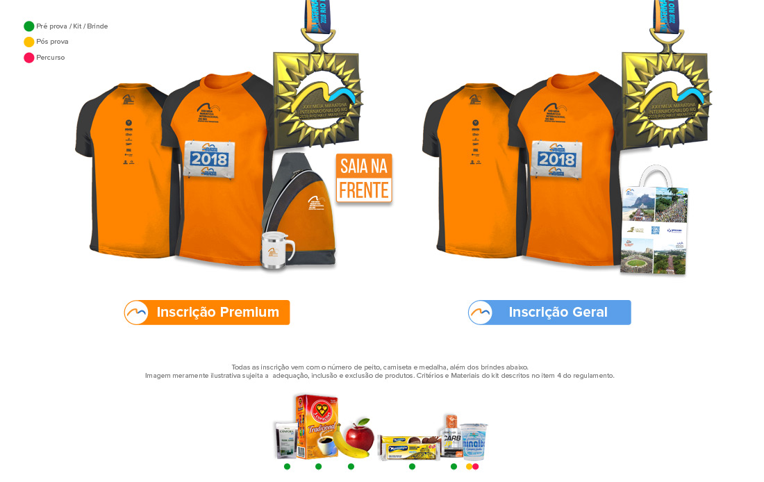 Kit Meia Maratona do Rio de Janeiro 2018