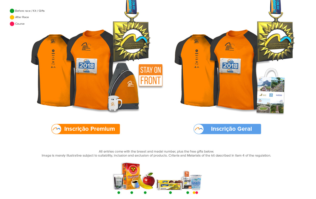 Kit Rio de Janeiro International Half Marathon