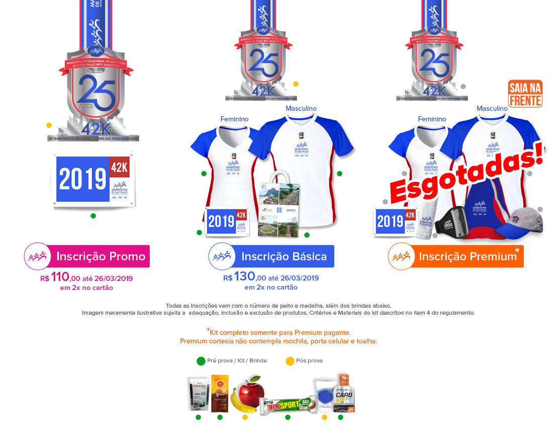 Kit Maratona Internacional de São Paulo 2019