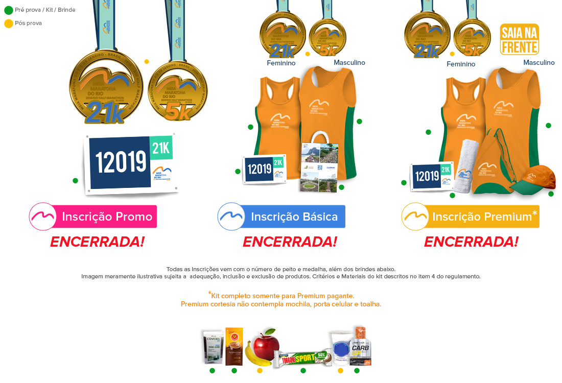 Kit Meia Maratona do Rio de Janeiro 2019