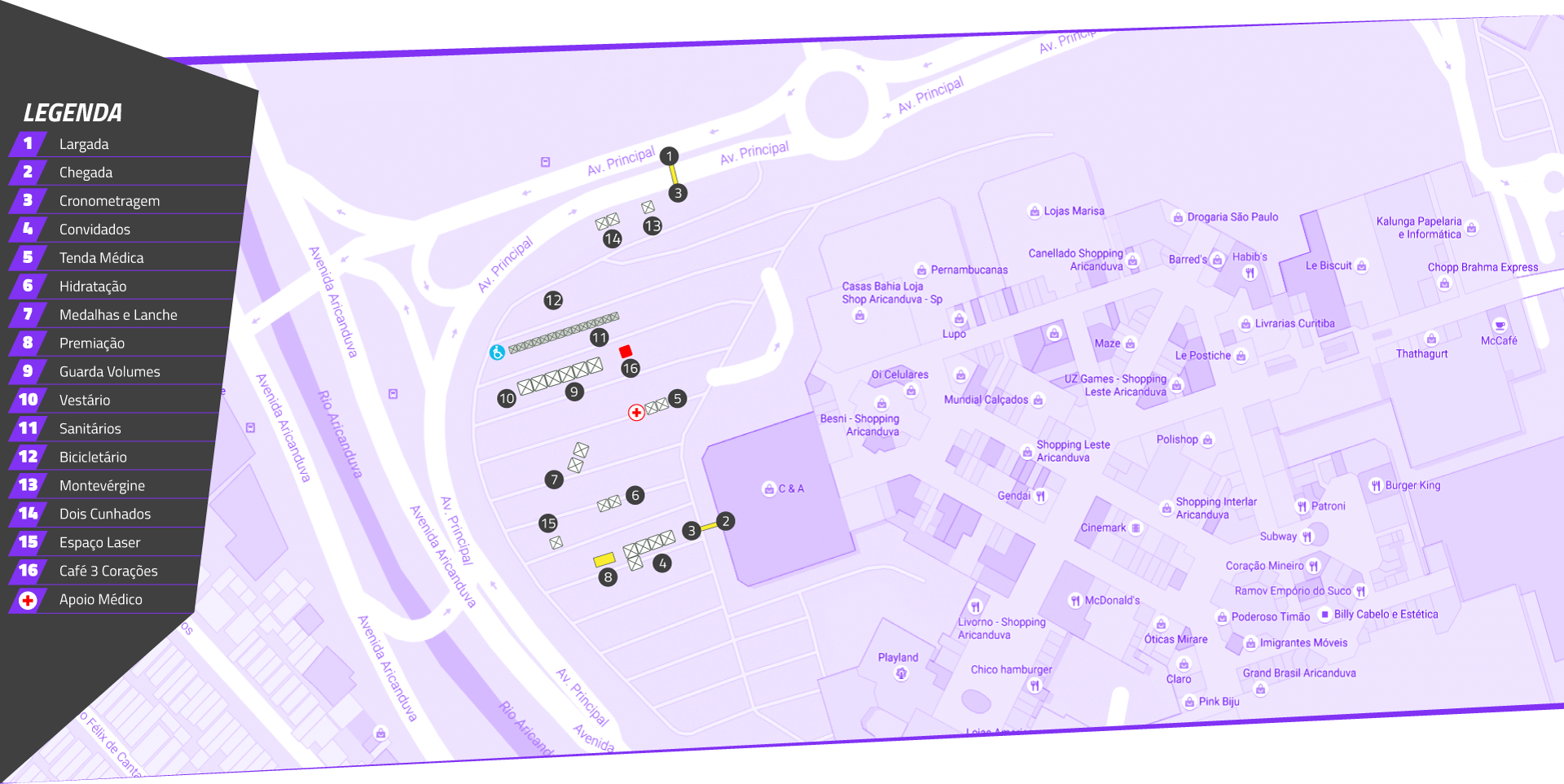 Mapa de Arena Aricanduva