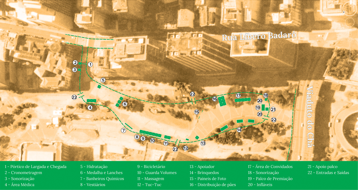 Mapa de Arena da Corrida do Trigo