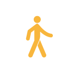Icone de pessoa caminhando