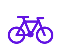 Icone como chegar de bicicleta
