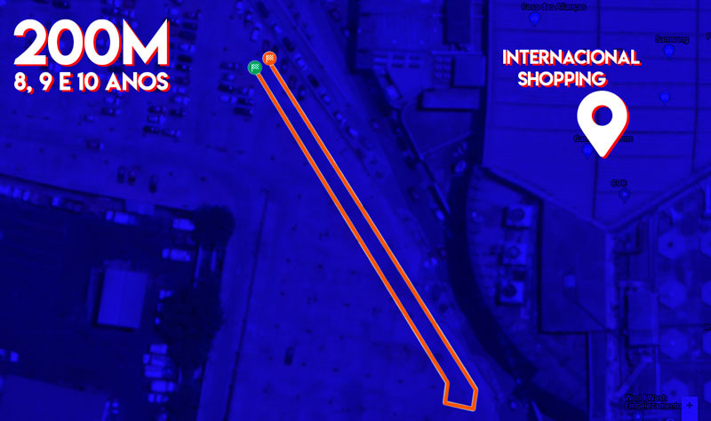 Mapa de Percurso 200m