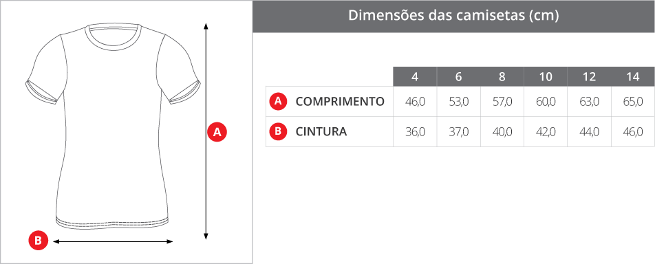 Medidas Camiseta