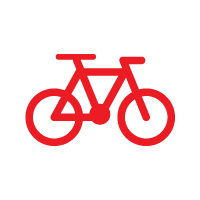Icone como chegar de bicicleta