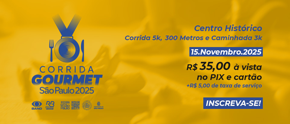 Corrida Gourmet 2025 - Centro Histórico São Paulo