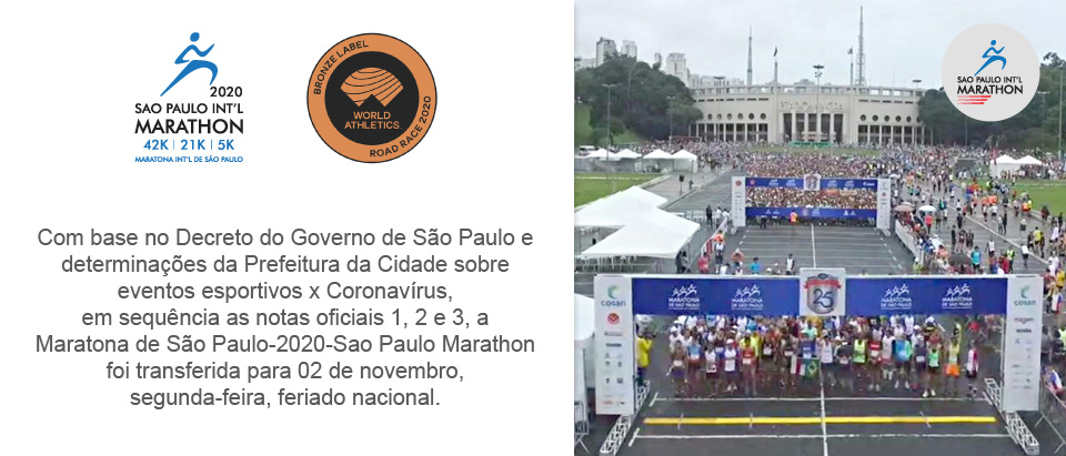 Maratona de S&atilde;o Paulo 2020